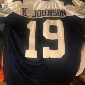 Authentic Keyshawn Johnson, Dallas Cowboys jersey 56